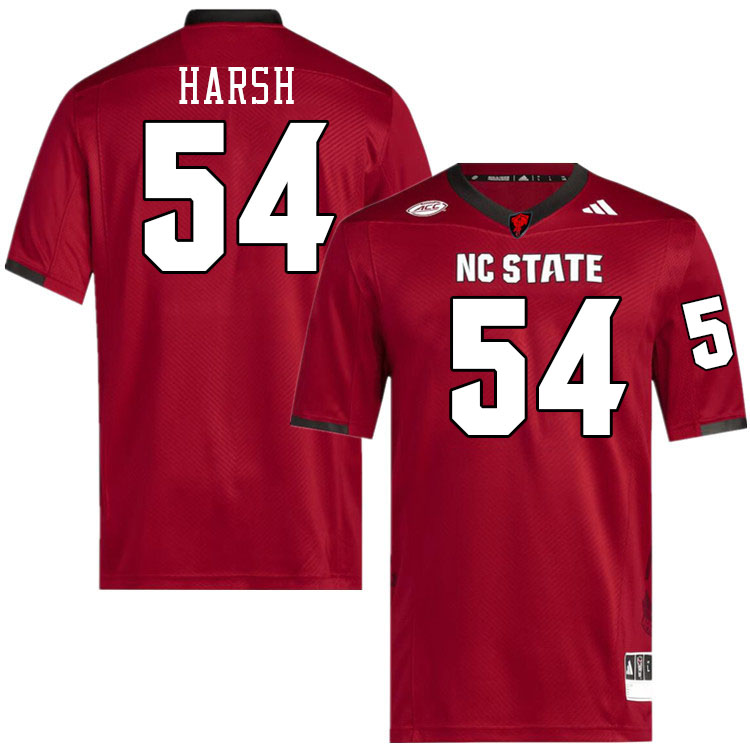 NC State Wolfpack #54 Sabastian Harsh College Football Jerseys Stitched-Red